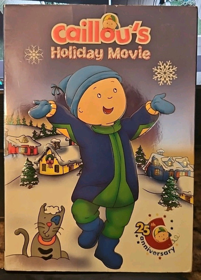 Caillou's Holiday Movie DVD CHRISTMAS! PBS kids 80 minutes NEW + Bonus Featured