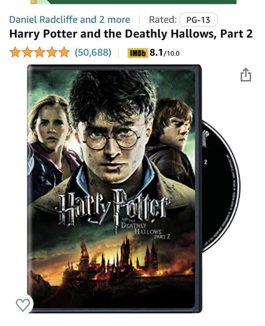 Harry Potter and the Deathly Hallows: Part II (DVD, 2011)
