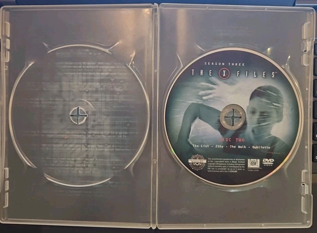 The X-Files Complete Third Season (DVD) Missing Disc 1 [Discs 2,3,4,5,6 Only]