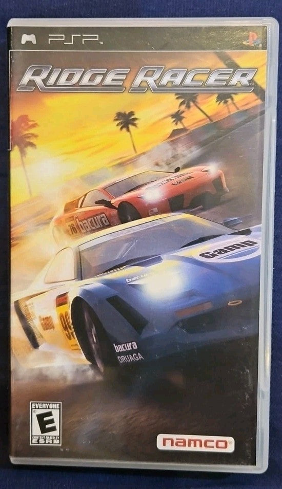 Ridge Racer (Sony PSP, 2005) - European Version. No Game. Box Art, Manual & Case