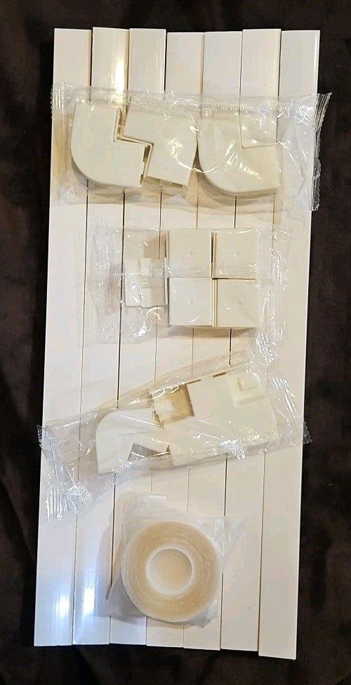 7 Piece 9ft Panduit Channel, 2 Sided Tape, 7 Couplers , 2 Tees, 6 90s, 2 Top 90s