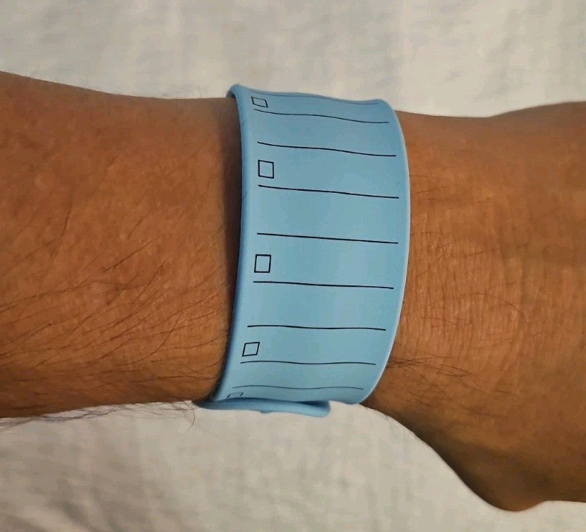 Slap Band Slap Bracelet 8"Ruler and To Do List