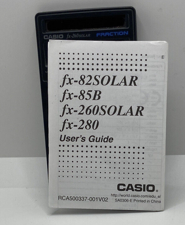 Casio FX-260 Solar Scientific Calculator - Tested - Works