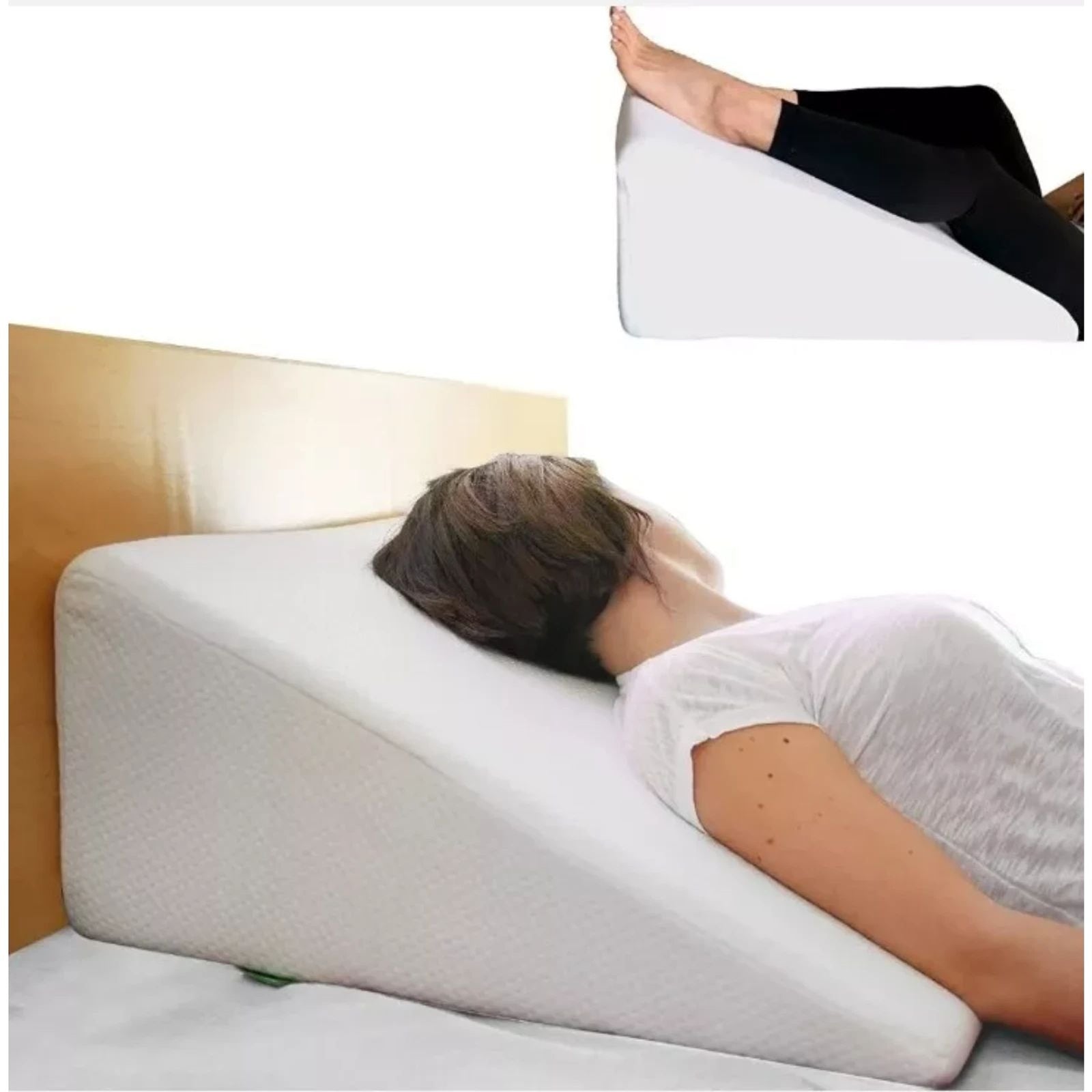 Cushy Form Grey Orthopedic Bed Wedge Pillow 22" x 22" x 12" - Factory Sealed