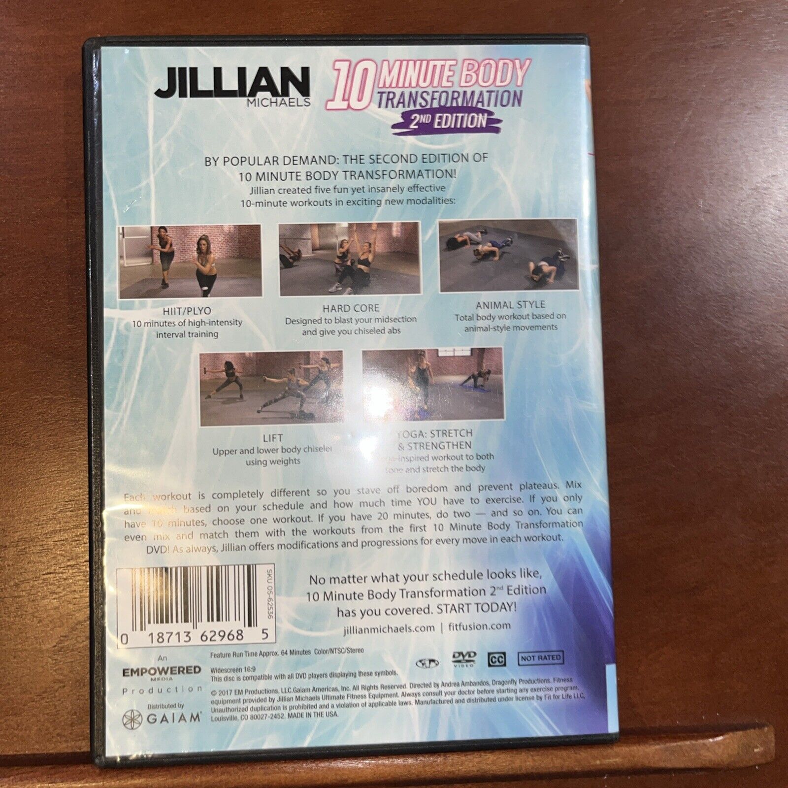 Jillian Michaels: 10 Minute Body Transformation - 2nd Edition (DVD, 2017)