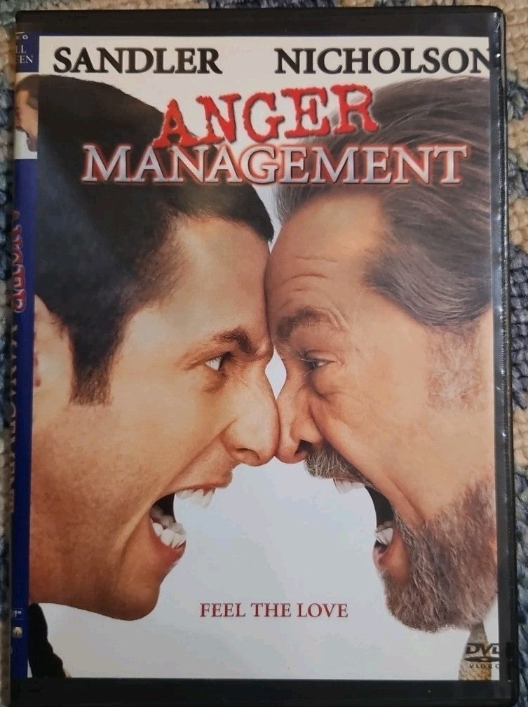 Anger Management (DVD, 2003) Tested. Slim Case. Cropped Artwork