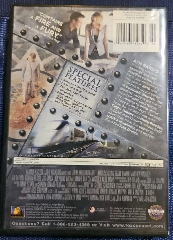 Atlas Shrugged Part 1, 2 & 3 (DVD