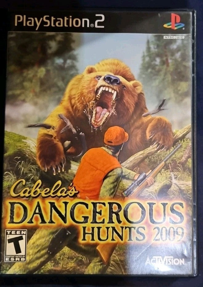 Cabela's Dangerous Hunts 2009 (PS2) No Games. Artwork + Manual + Case ONLY