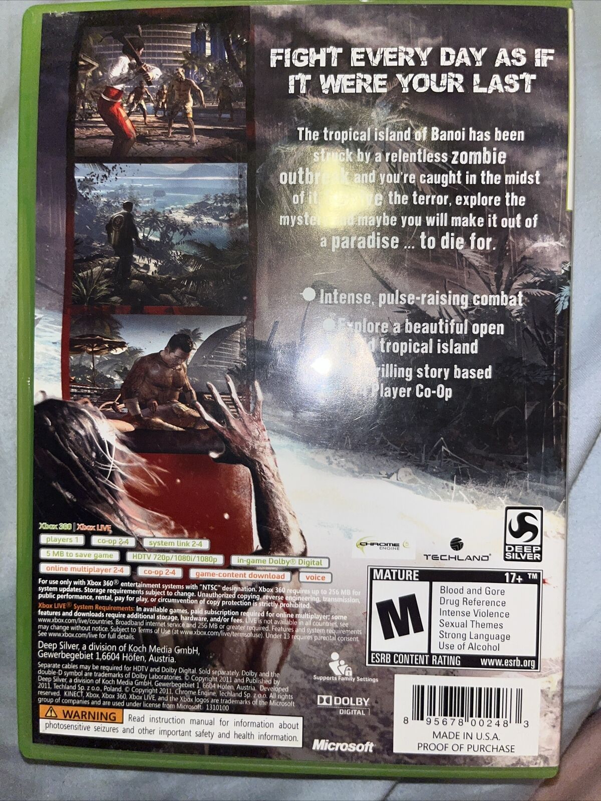 Dead Island (Microsoft Xbox 360, 2011)