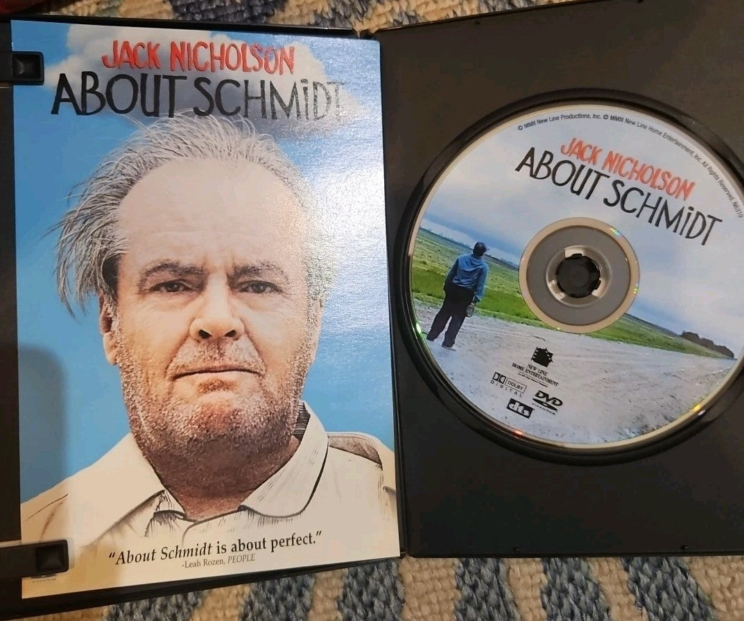 About Schmidt (DVD, 2002) Tested. Slim Case.  Cropped Artwork