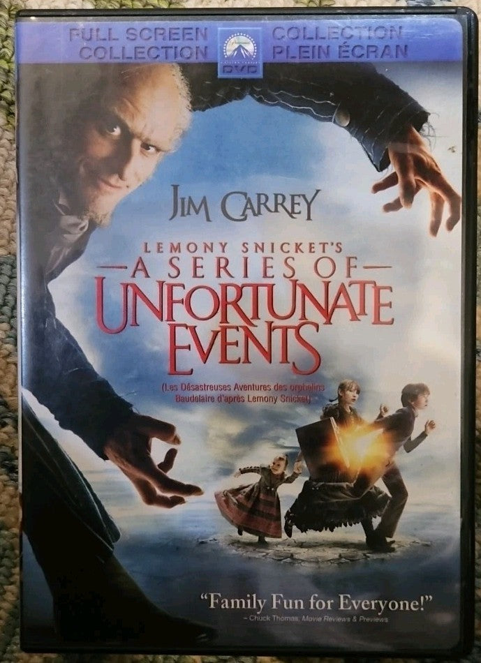 Lemony Snickets A Series of Unfortunate Events (DVD, 2010, Canadian) New Sealed