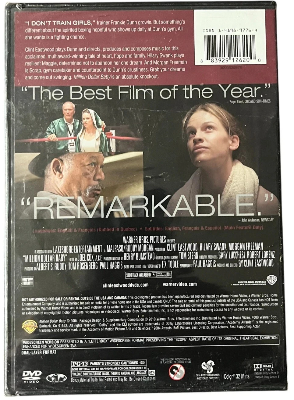 Million Dollar Baby (DVD, 2004) - New