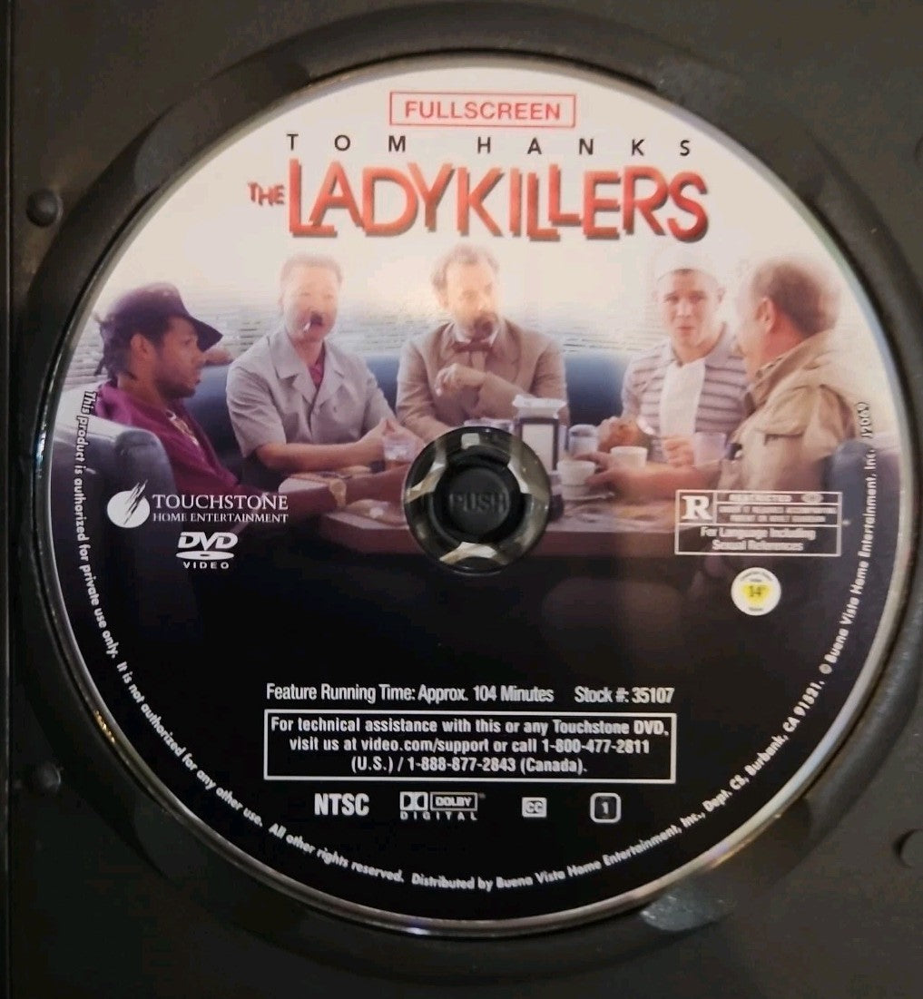 The Ladykillers (DVD, 2004) Artwork Cropped. Slimcase. Tested
