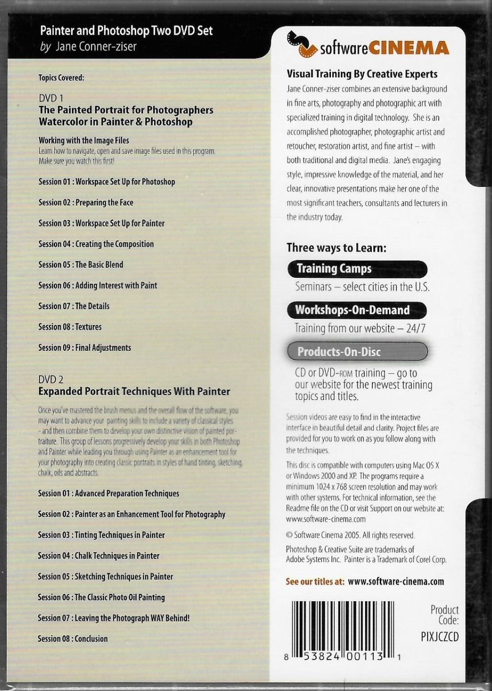 Watercolor in Painter and Photoshop & Expanded Portrait Techniques with Painter