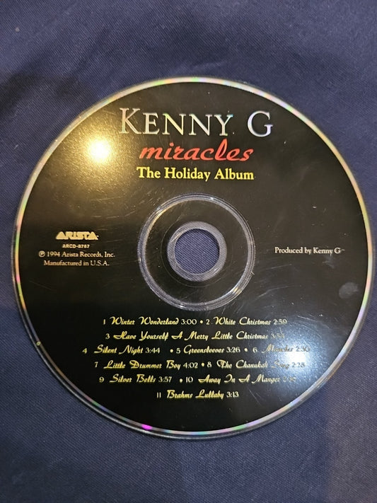Kenny G Miracles The Holiday Album (CD) Disc Only