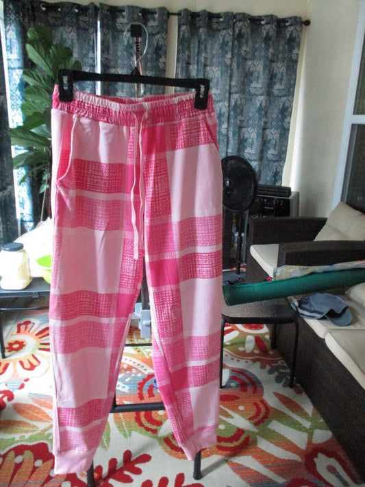 LuLaroe NWOT Jax Small Pink Plaid Joggers Sweatpants