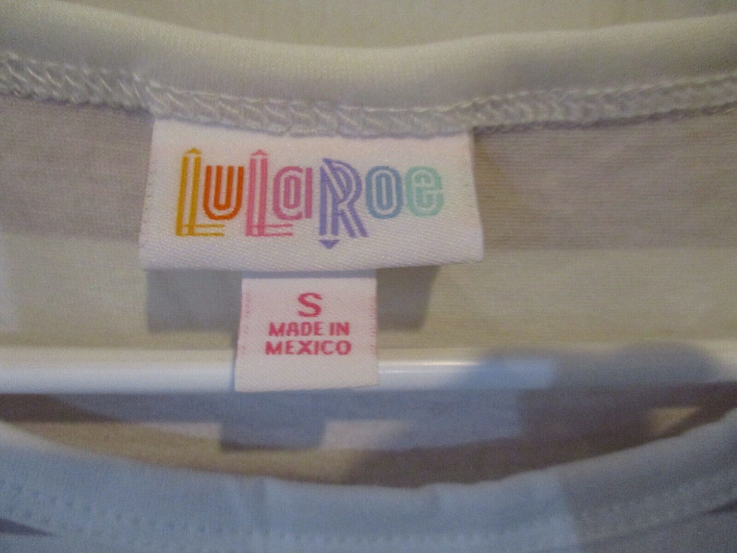 LuLaRoe NWT Melissa Stripes Small Red Brown Yellow Gray