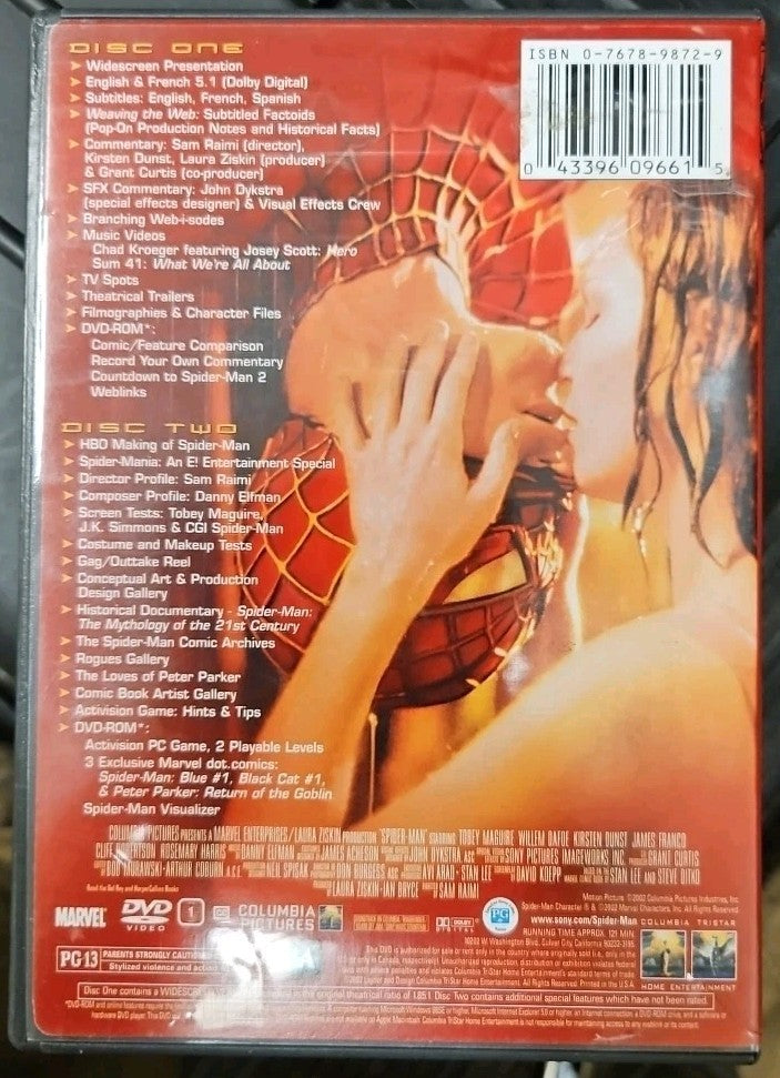 Spider-Man (DVD, 2002) New Sealed