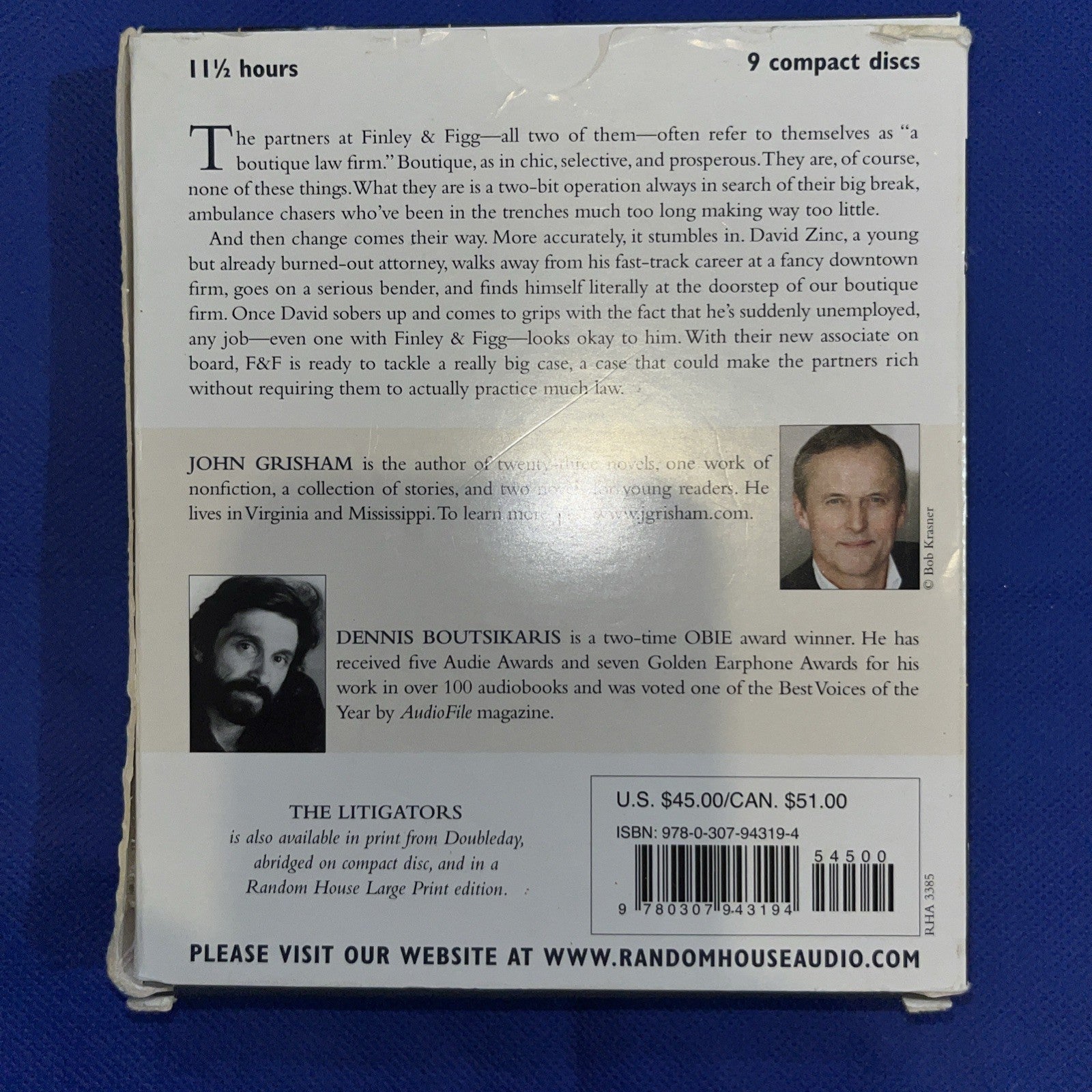 The Litigators by John Grisham (2011, Compact Disc, Unabridged edition) Tested