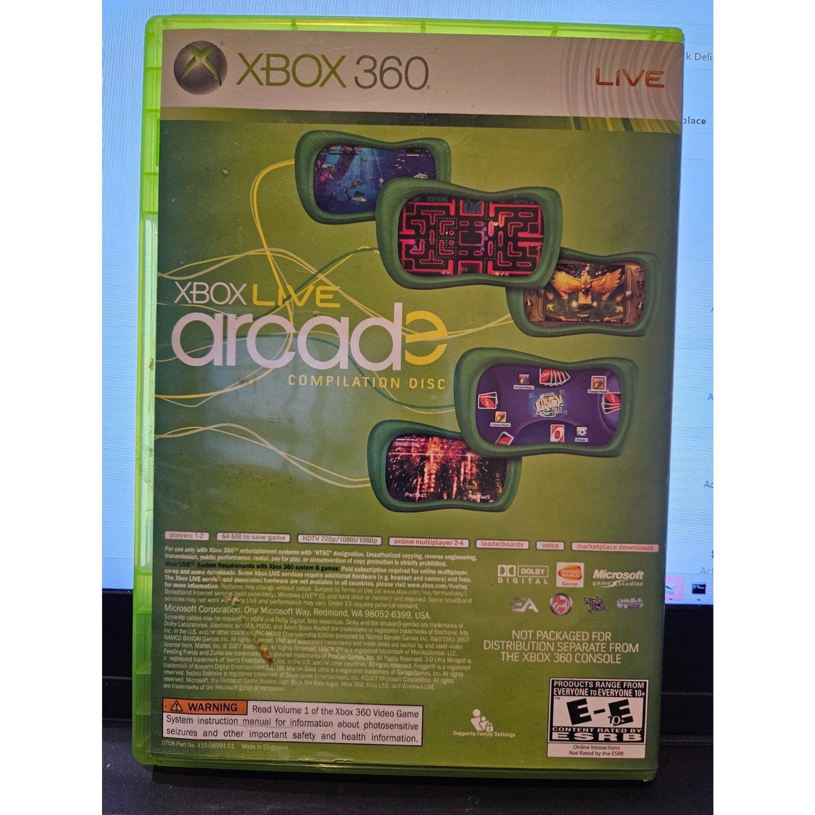 Sega Superstars Tennis / XBOX Live Arcade Compilation Disc (XBOX 360)