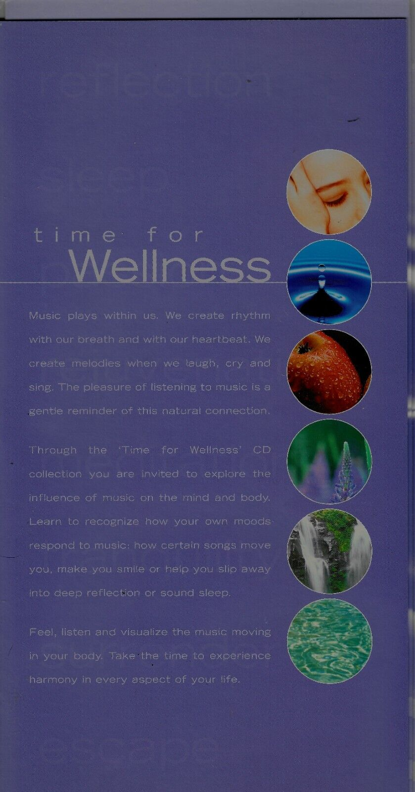 Time for Wellness 5 CD'S Meditation, Passion, Tranquility, Escape, Rejuvenation!