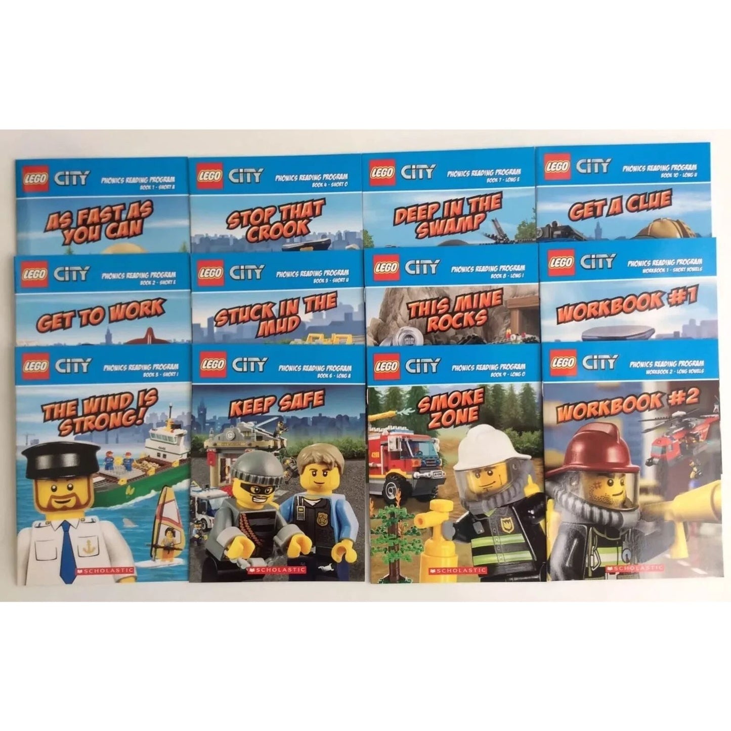 Phonics Boxed Set (LEGO City) Paperbacks – by Quinlan B. Lee - 12 Book Set