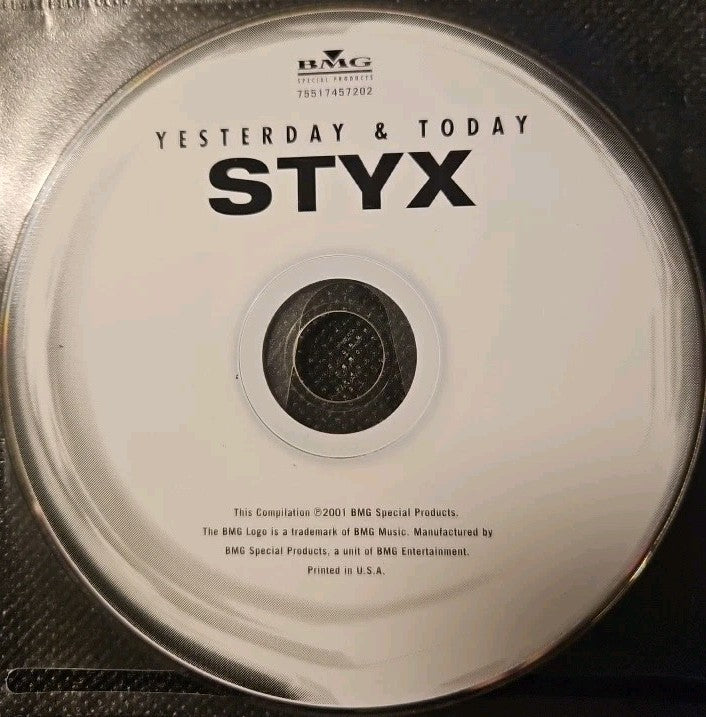 Yesterday & Today by Styx (CD, 2001) Tested. Disc Only