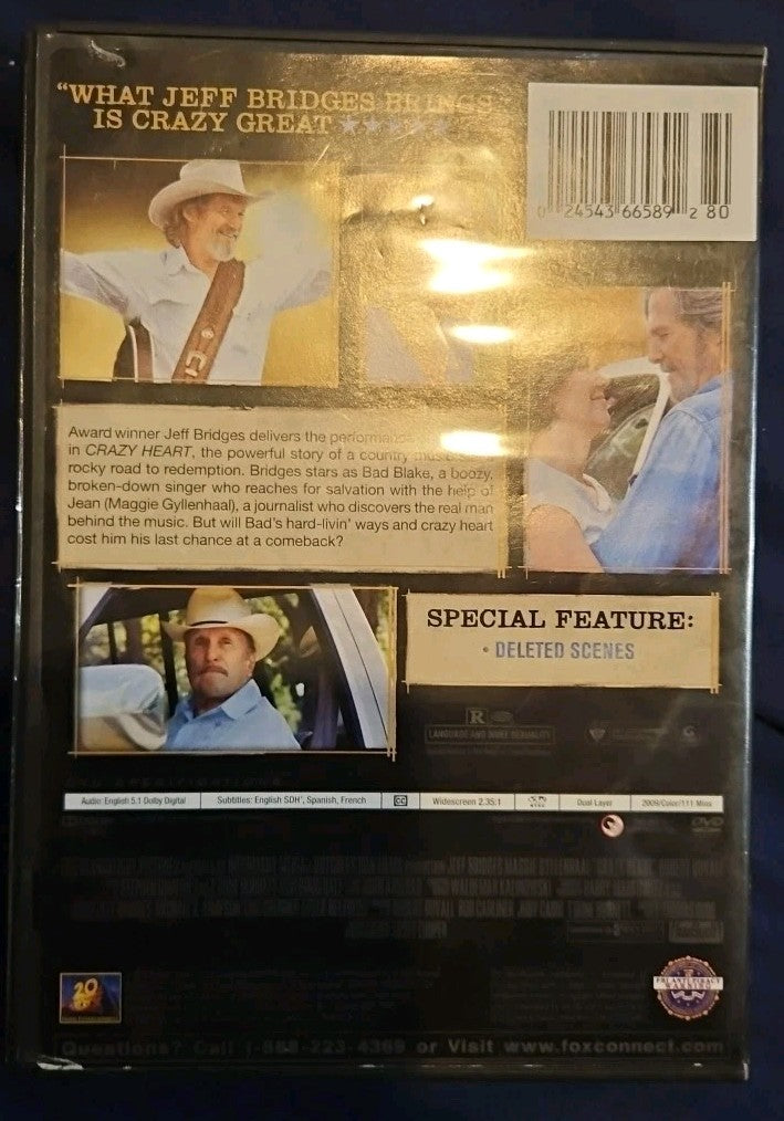 Crazy Heart (DVD, 2009) New Sealed