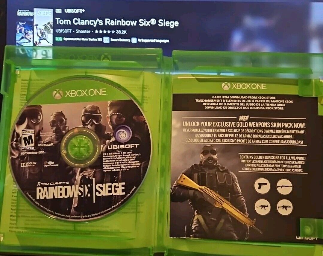 Tom Clancy's Rainbow Six Siege (Xbox One, 2015) Tested. Resealed.