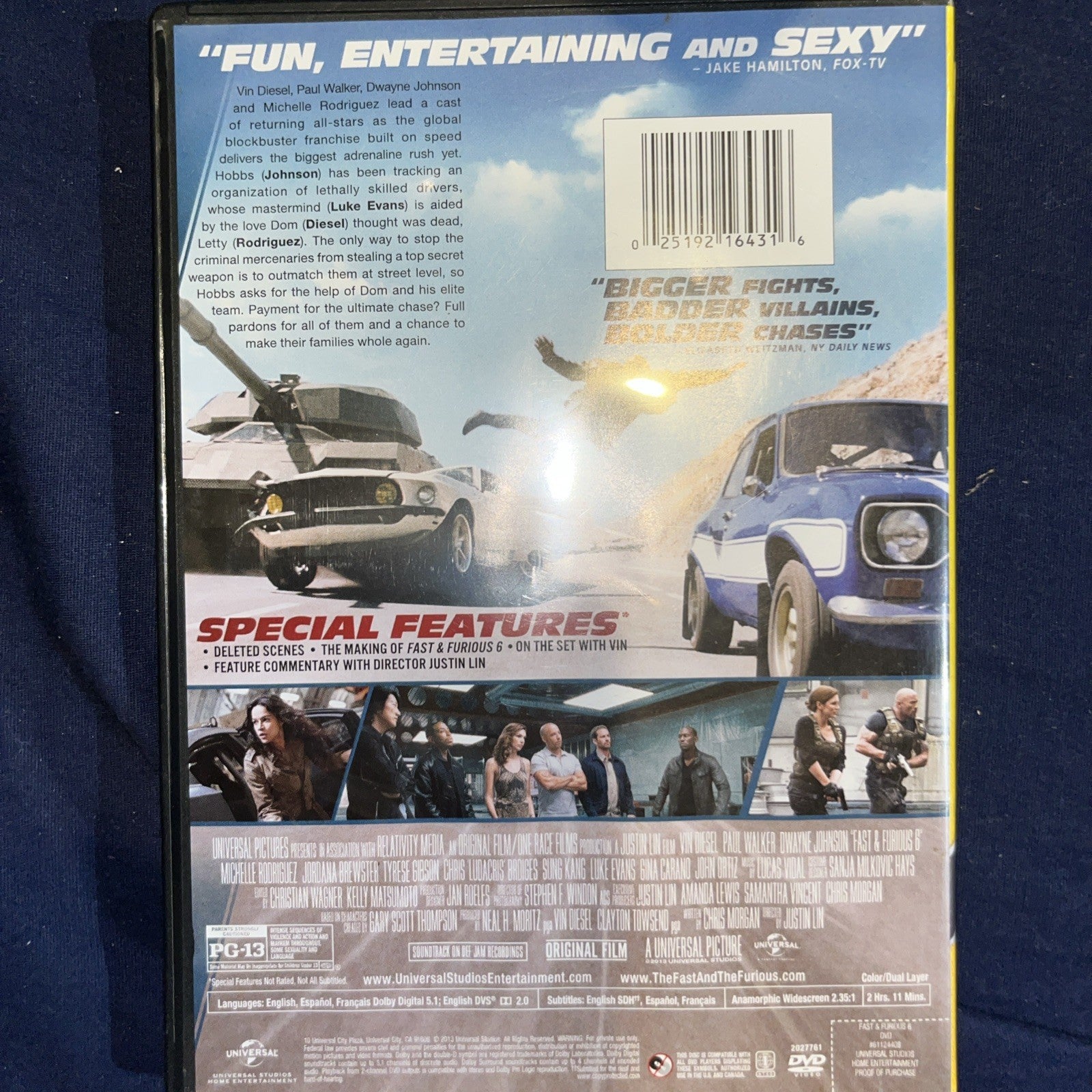 Fast & Furious 6 (DVD, 2013) Sealed