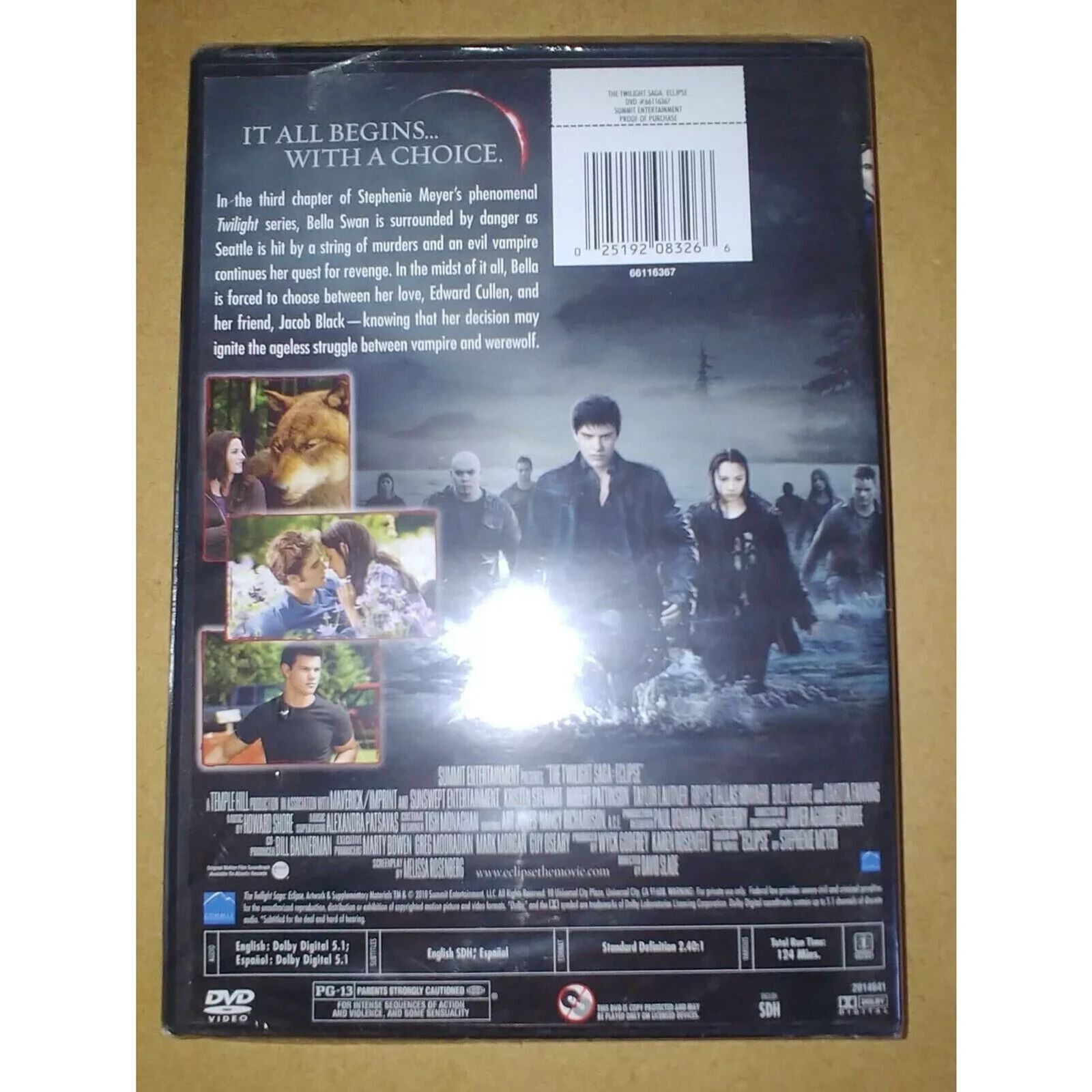 The Twilight Saga: Eclipse (DVD) Brand New