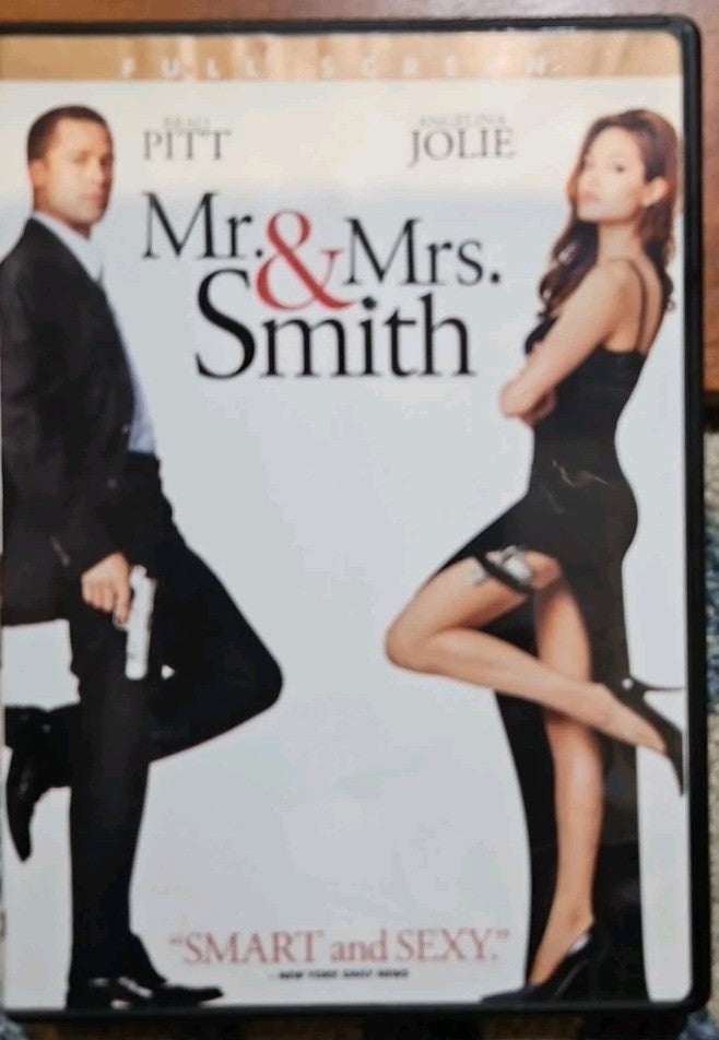 Mr. and Mrs. Smith (DVD, 2005, Full Screen) New Sealed