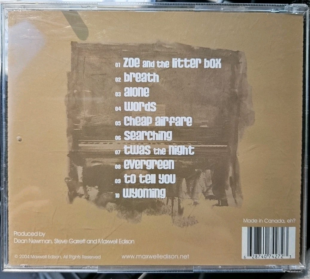 Maxwell Edison by Maxwell Edison (CD, 2005) New Sealed