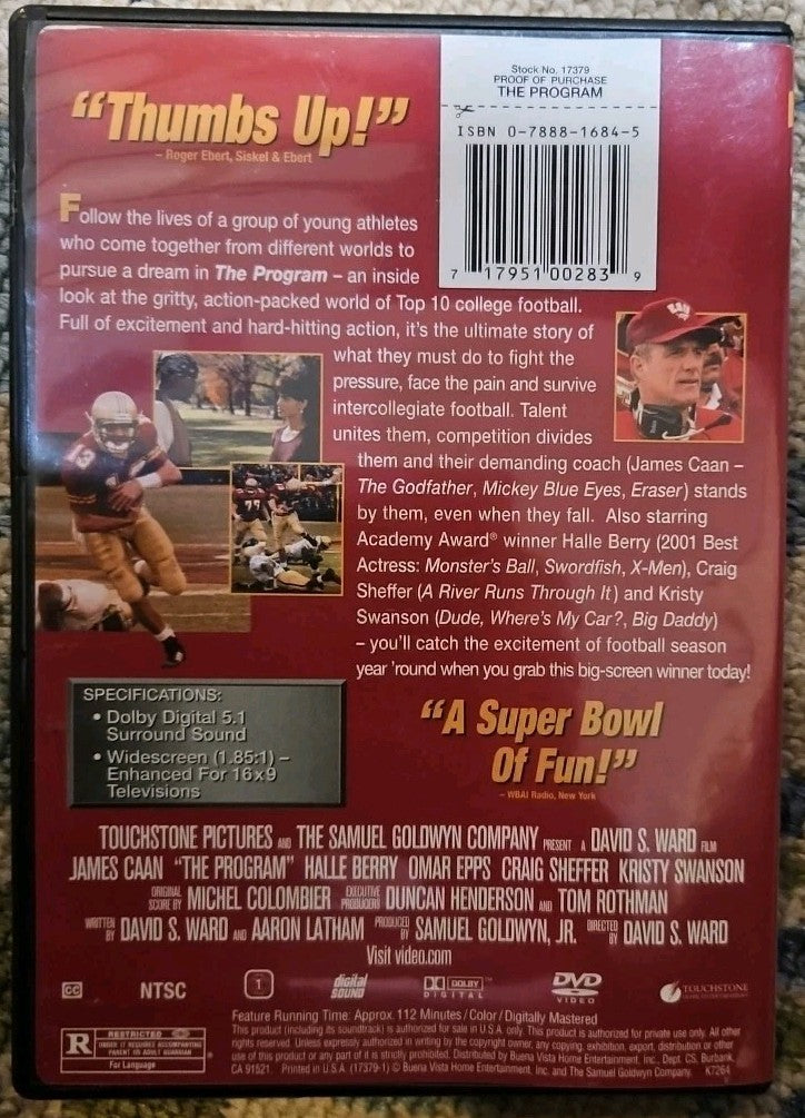The Program (DVD, 1993) New