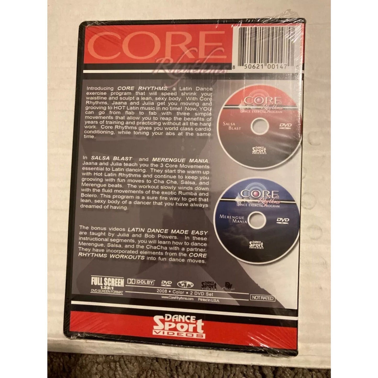 Core Rhythms Dance Exercise: Wast Trimmer Combo (DVD) Brand New Sealed