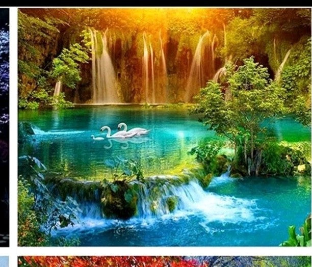 Blue Lagoon 5D Diamond Art 40cm X 30cm