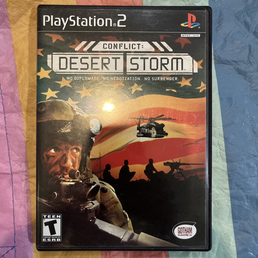 Conflict: Desert Storm (PS2) Tested. Manual + Reg Card.
