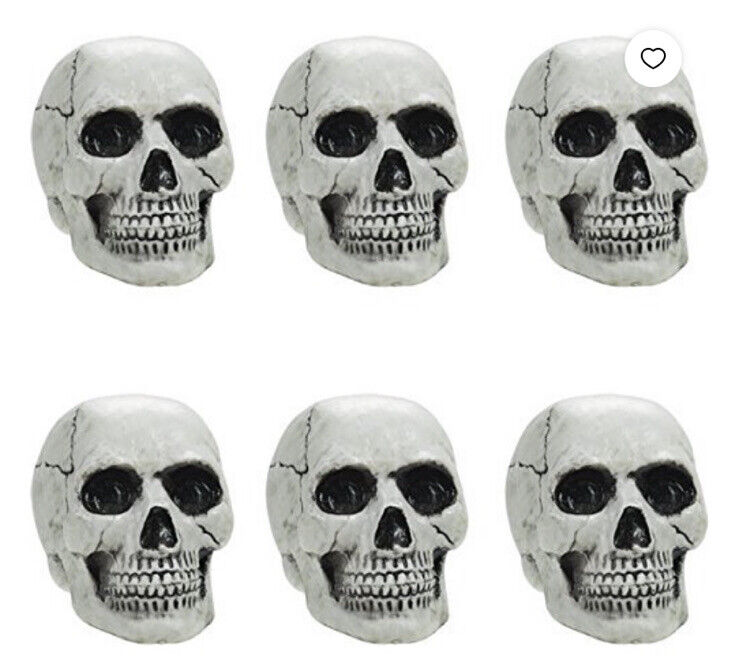 Creepy Mini Skulls | 8 1/2" x 5 1/2" | 18 Pcs