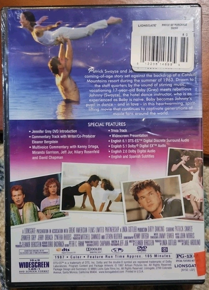 Dirty Dancing (DVD, 1987) New Sealed