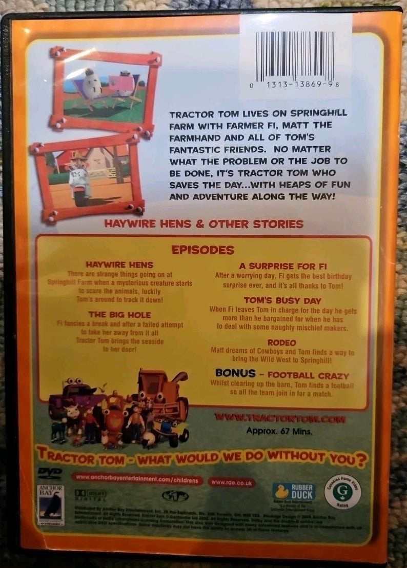 Tractor Tom: Haywire Hens And Other Stories [DVD] - Tested. New Case. Resealed