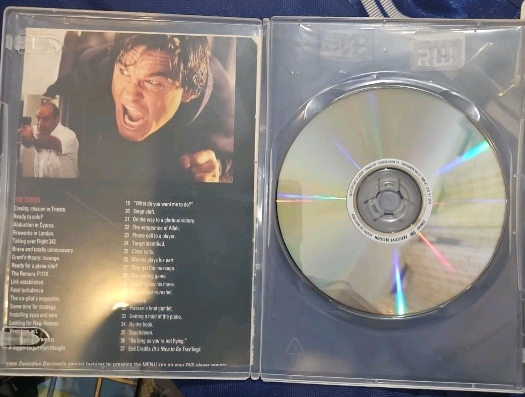 Executive Decision (DVD, 1996) Tested slim case cropped artwork.