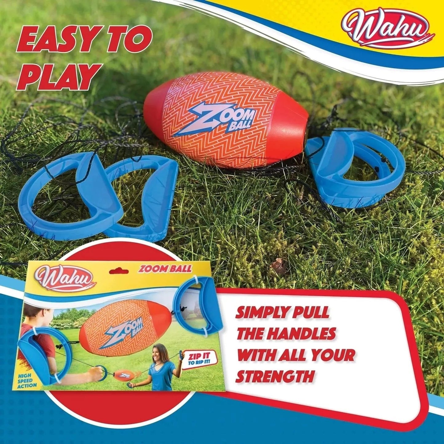 Goliath Zoom Ball - 2 Player - 8+ Zip It to Rip It Outdoor Game
