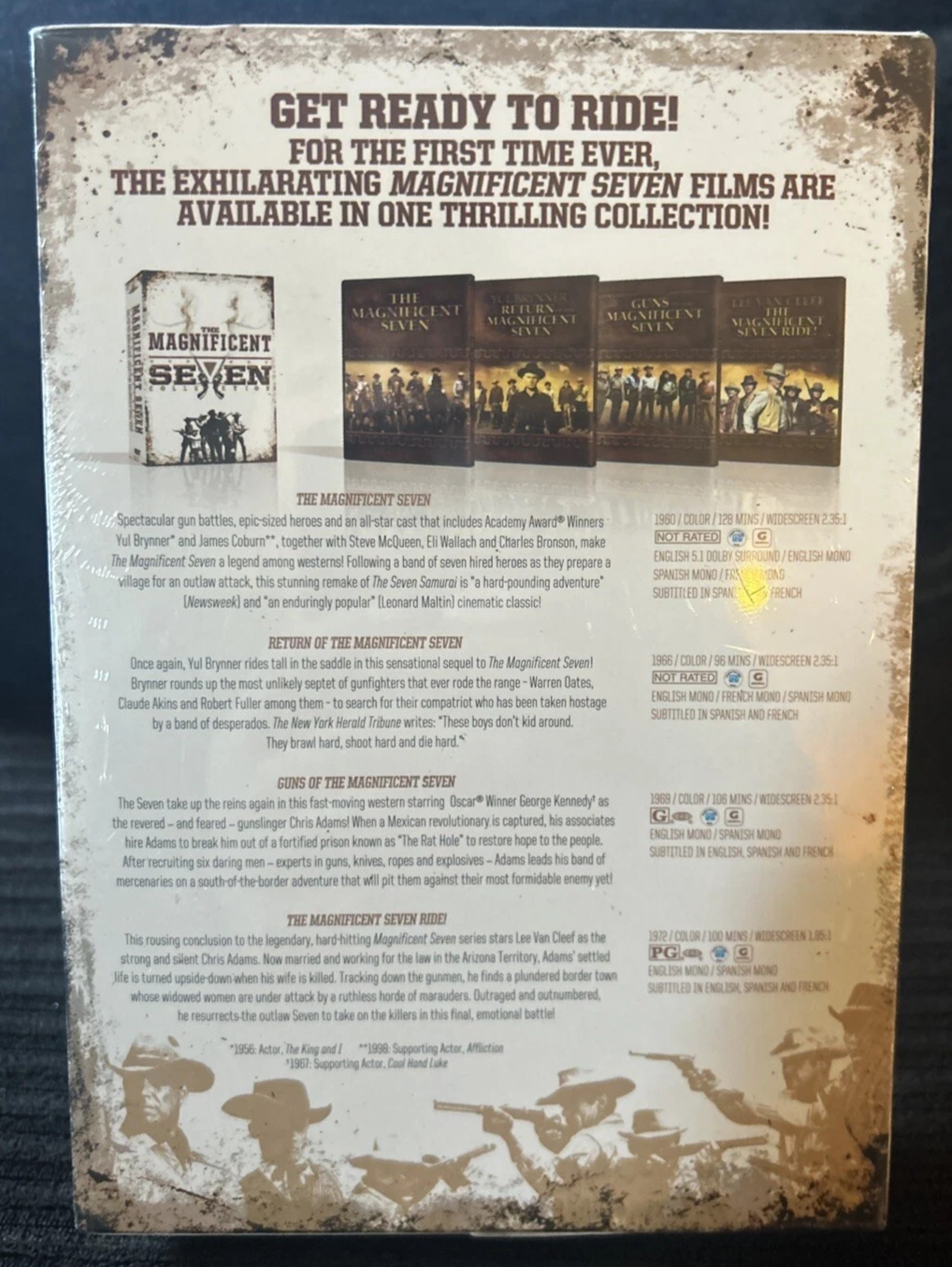 The Magnificent Seven 4-Film Collection (DVD) Return Guns Ride! Western Set