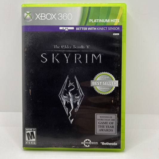 The Elder Scrolls V: Skyrim Xbox 360, w/ Manual and Tested