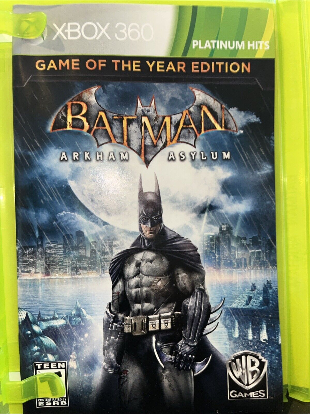 Batman: Arkham Asylum: Game of the Year - Xbox 360. Tested. No Scratches.