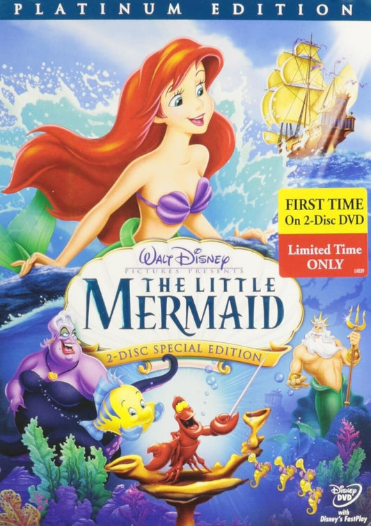 The Little Mermaid (Blu-ray/DVD, 2013, 2-Disc Set)