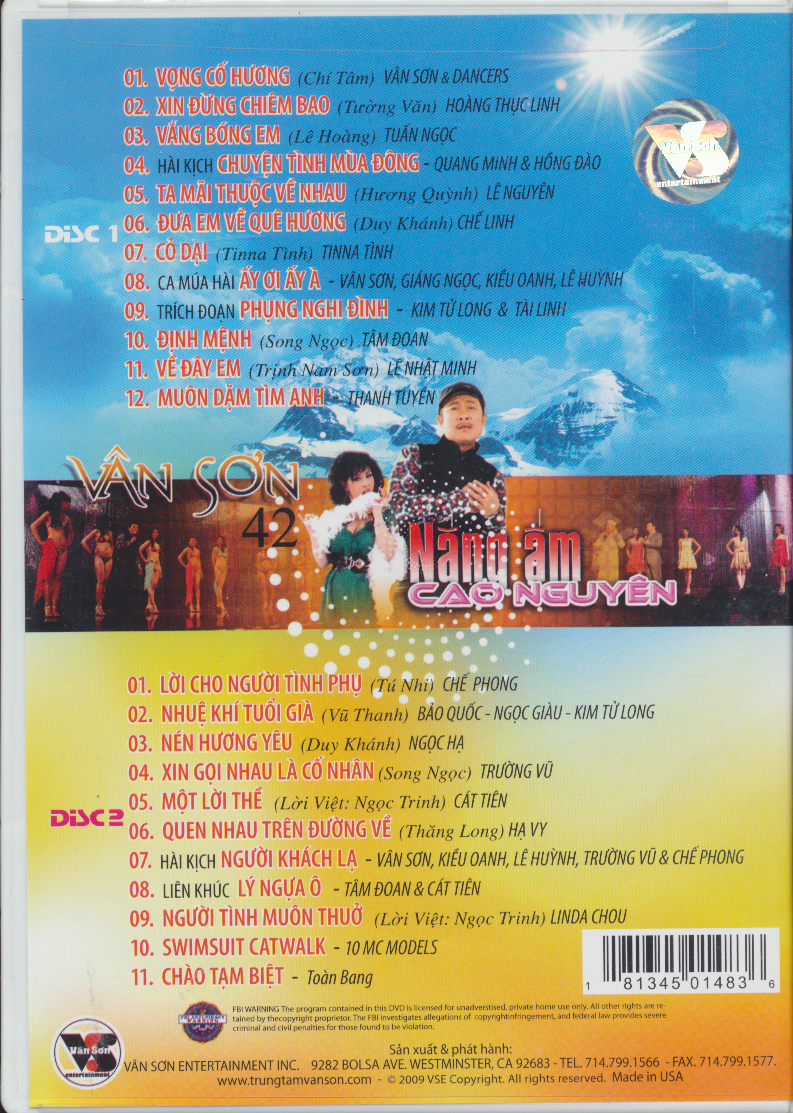 Nang Am - Cao Nguyen - Live Show Denver (DVD)