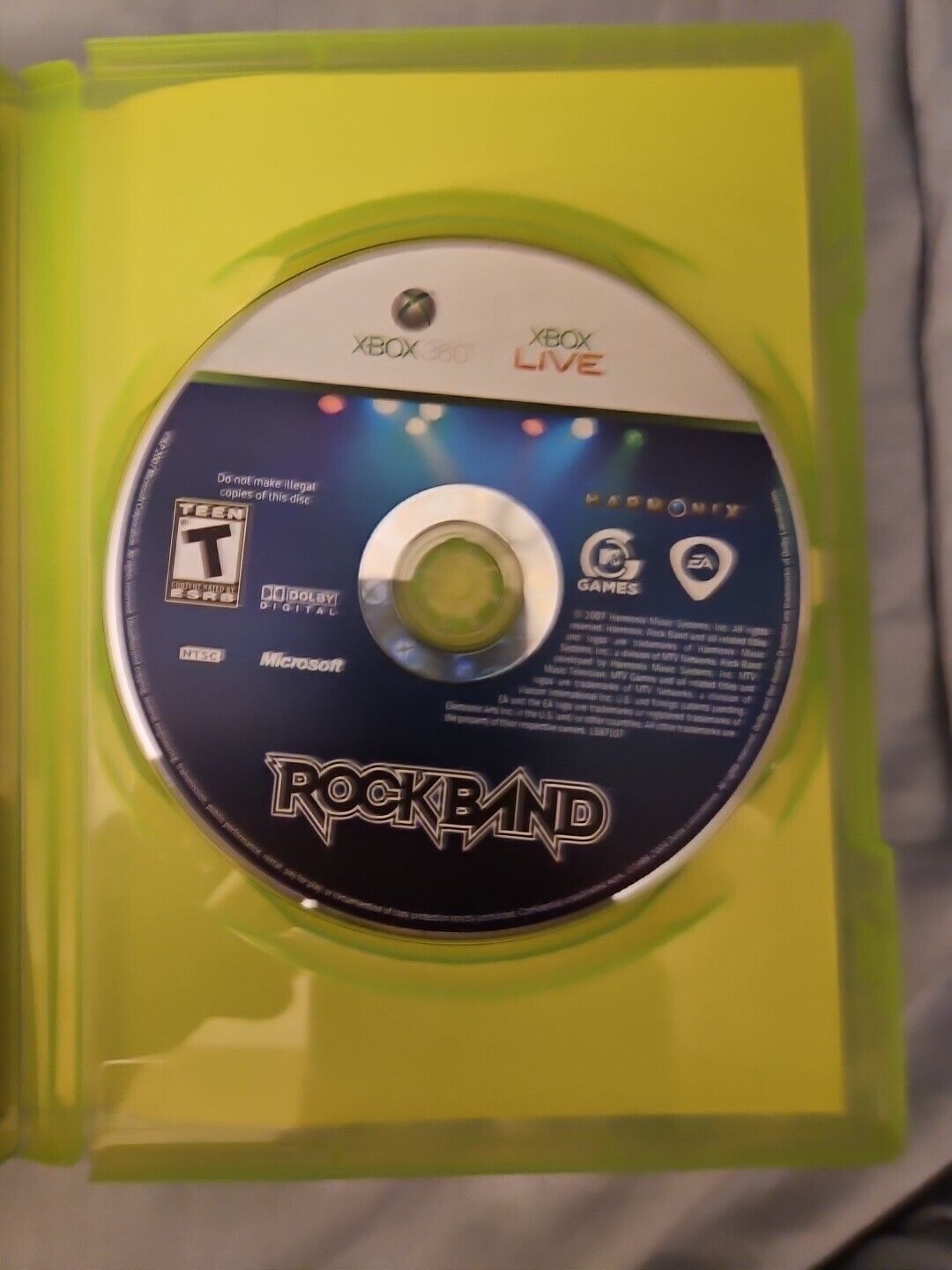 Rock Band (Microsoft Xbox 360, 2007)