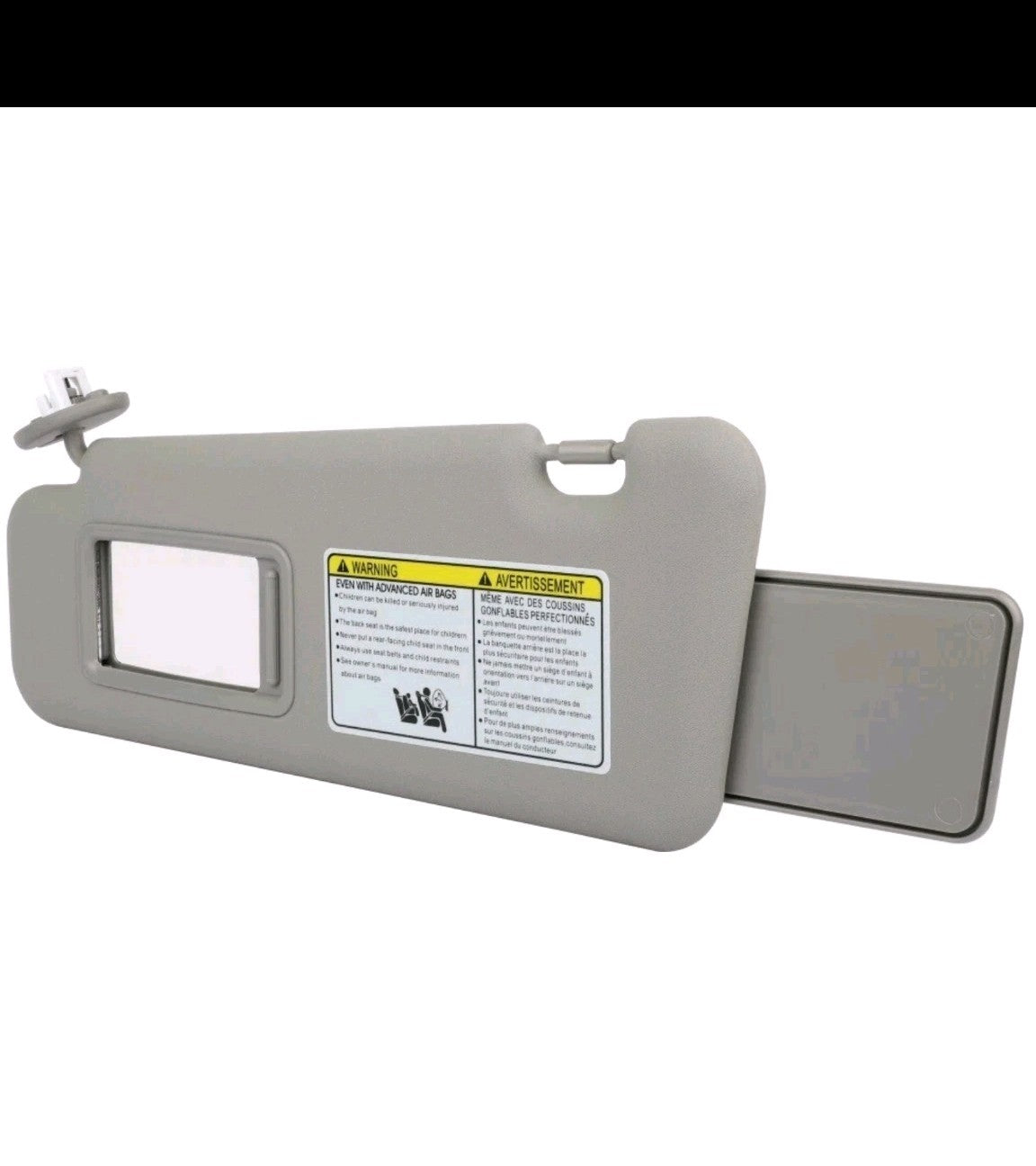 Left Driver Side Sun Visor W/Vanity Light For Toyota Highlander 2008-2013