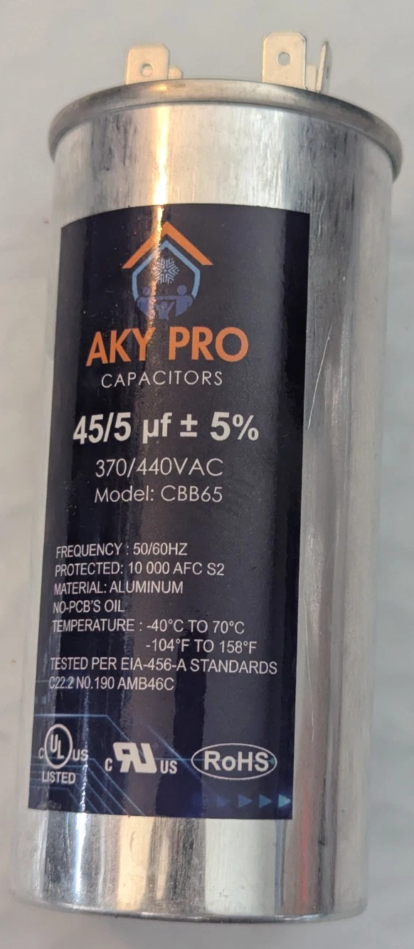 NEW AKY PRO Capacitor MODEL: CBB65 45/5 uF ±5% 370V/440VAC